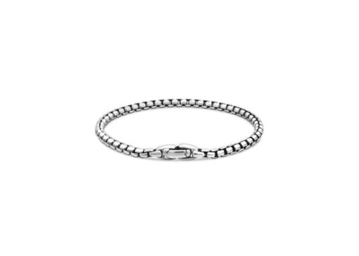 David Yurman Box Chain Bracelet Silver 3.6mm