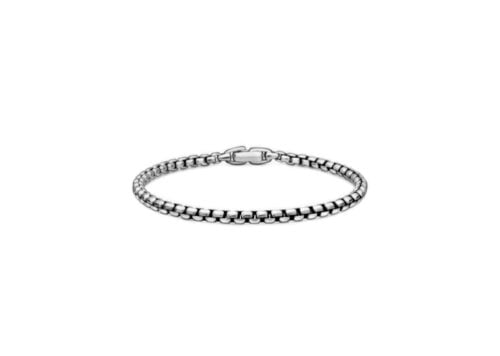 David Yurman Box Chain Bracelet Silver 3.6mm