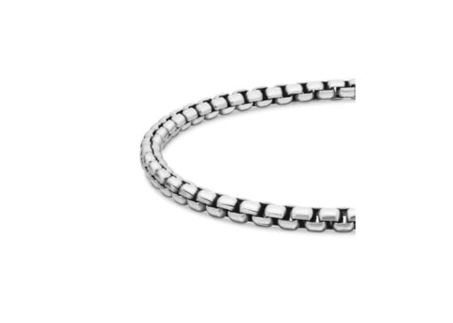 David Yurman Box Chain Bracelet Silver 3.6mm