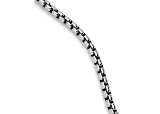 David Yurman Box Chain Necklace Silver 3.6mm