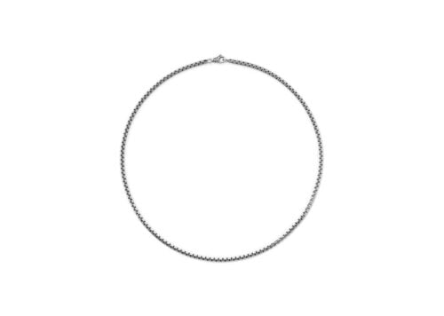 David Yurman Box Chain Necklace Silver 3.6mm