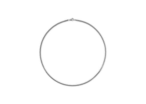 David Yurman Box Chain Necklace Silver 3.6mm