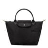 Longchamp Le Pliage Green S Hand Bag Black