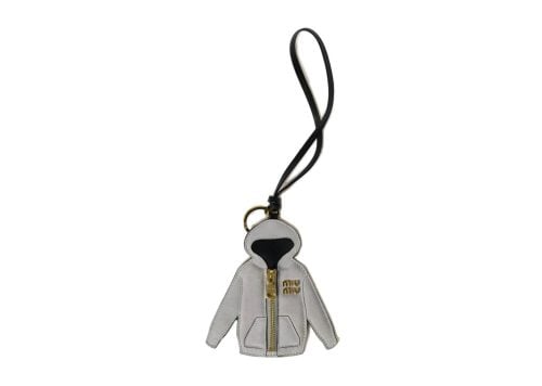 Miu Miu Leather Keychain Trick Hoodie