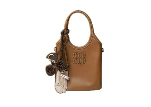 Miu Miu Leather Keychain Trick Miu Ballet