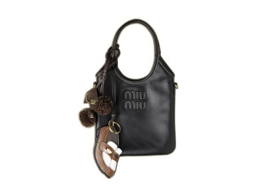 Miu Miu Leather Keychain Trick Penny Loafer