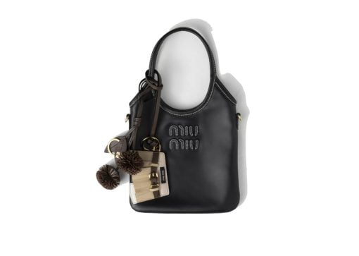 Miu Miu Leather keychain Trick Mini Skirt