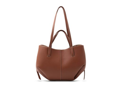 Polene Cyme Mini Edition Textured Cognac