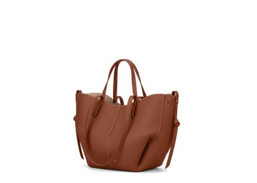 Polene Cyme Mini Edition Textured Cognac