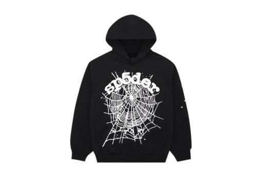 Sp5der OG Web Hoodie Black