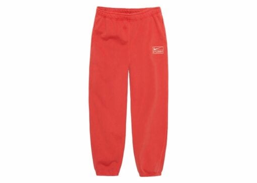 Stussy x Nike Pigment Dyed Fleece SweatpantsHabanero Red