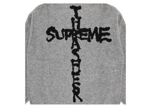 Supreme Thrasher Sweater Heather Grey