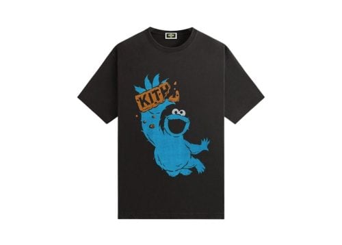 Kith x Sesame Street Cookie Monster Vintage TeeBlack