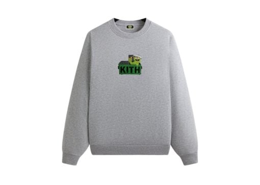 Kith x Sesame Street Oscar The Grouch Nelson CrewneckMedium Heather Grey