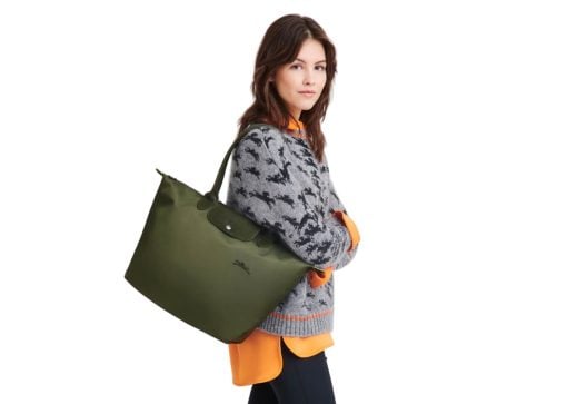 Longchamp Le Pliage Green L Tote Bag Forest