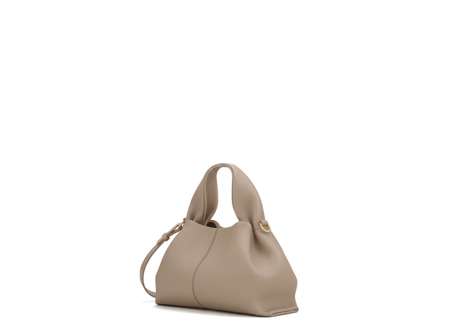 Polene Numero Neuf Mini Edition Textured Taupe