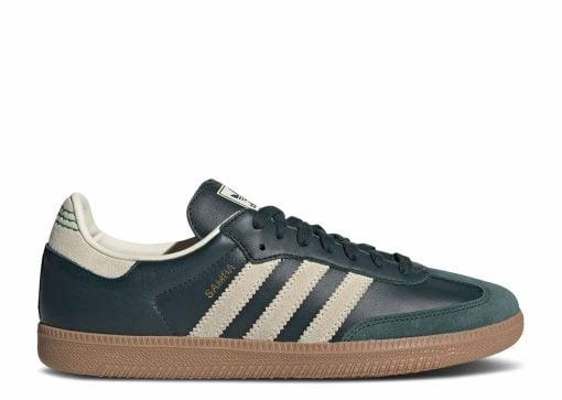 adidas Samba OG Shadow Green Cream White Gold Metallic ID1483