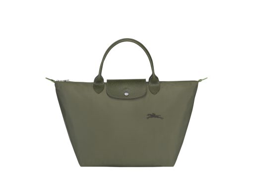 Longchamp Le Pliage Green M Handbag Forest