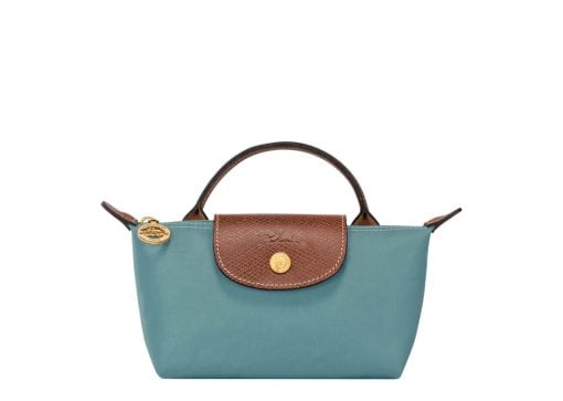 Longchamp Le Pliage Pouch With Handle Eucalyptus