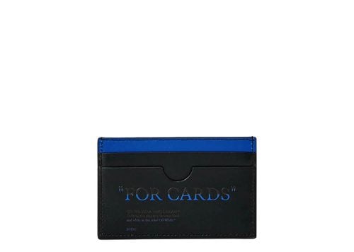 Off-White Quote Bookish Cardholder Black Blue