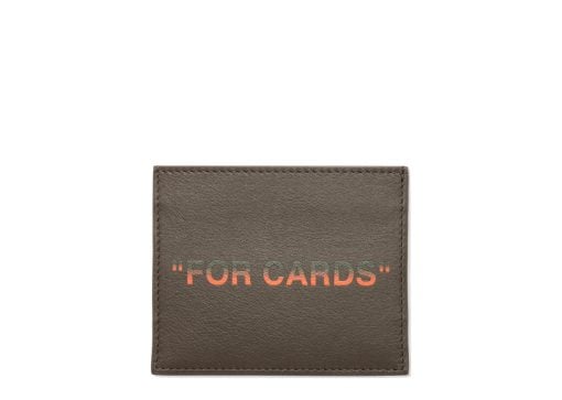 Off-White Quote Card Case Military Orange