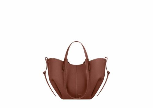 Polene Cyme Mini Edition Textured Cognac