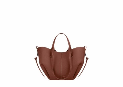 Polene Cyme Mini Edition Textured Cognac