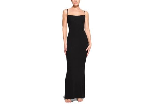 SKIMS Soft Lounge Long Slip Dress Onyx