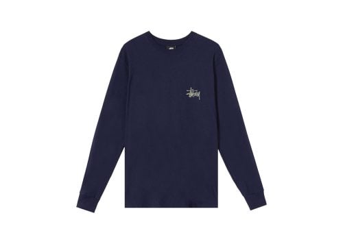 Stussy Basic LS T-shirt Navy