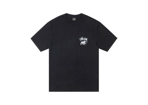 Stussy Pigment Dyed Rasta Lion Tee Black