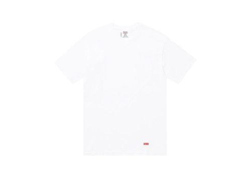 Supreme Hanes Tagless Tees White