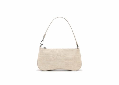 JW Pei Eva Shoulder Handbag Ivory Croc