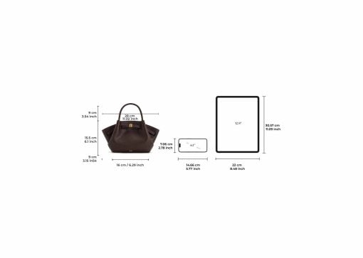 Jw Pei Hana Mini Tote Bag Dark Brown