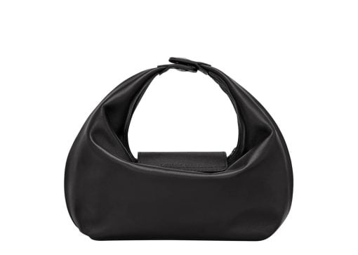 Longchamp Le Pliage Xstra Xs Handbag Black Leather