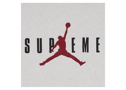 Nike Air Supreme Jordan Hooded Sweatshirt Ash Grey