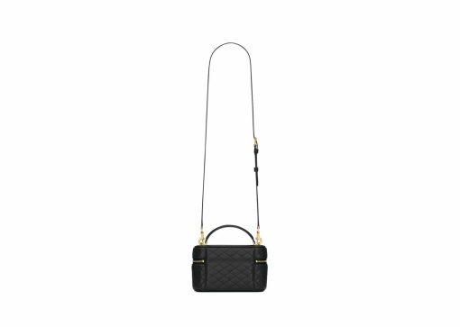 Saint Laurent Gaby Vanity Bag In Lambskin Black