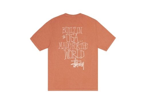 Stussy Built In USA Pigment Dyed Tee Rust