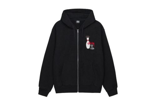 Stussy Kingpin Zip Hoodie Black