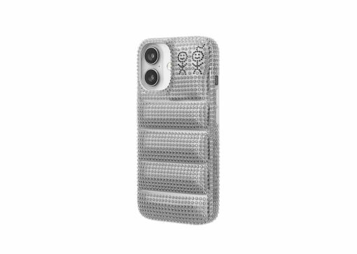 Urban Sophistication The Puffer Case Rhinestones in Silver