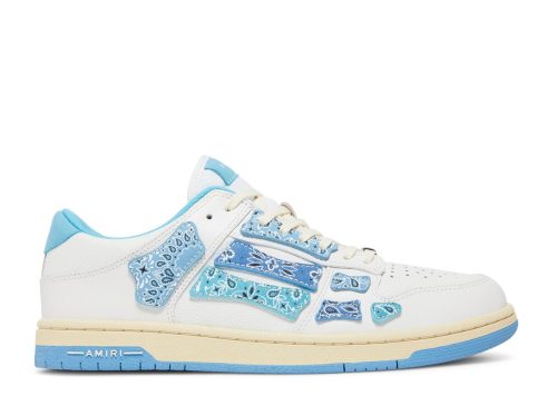 AMIRI Skel Top Low Bandana White Light Blue
