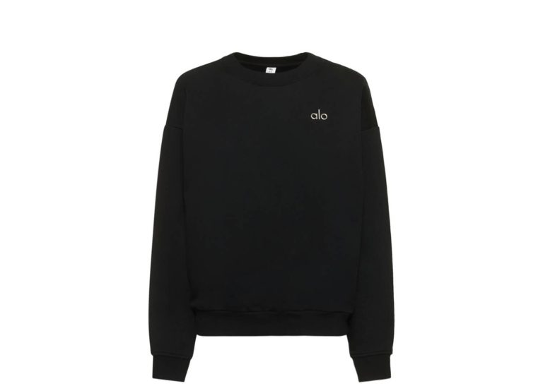 Alo Accolade Crew Neck Pullover Black