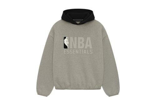 Fear of God Essentials NBA Hoodie Warm HeatherBlack