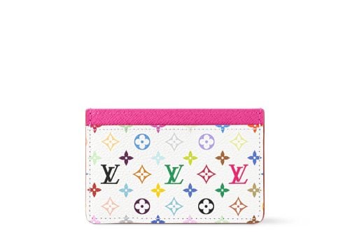 Louis Vuitton x Takashi Murakami Card Holder White Multicolored