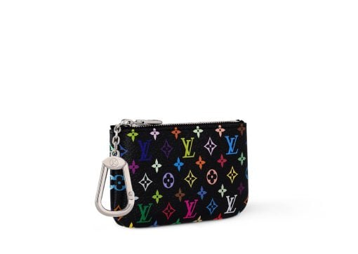 Louis Vuitton x Takashi Murakami Key Pouch Black Multicolored