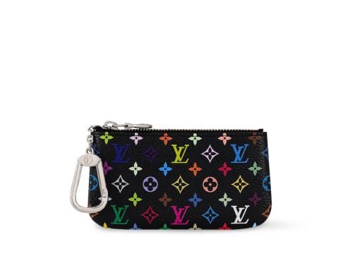 Louis Vuitton x Takashi Murakami Key Pouch Black Multicolored