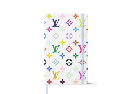 Louis Vuitton x Takashi Murakami Monogram Multicolor Jane Notebook MM White