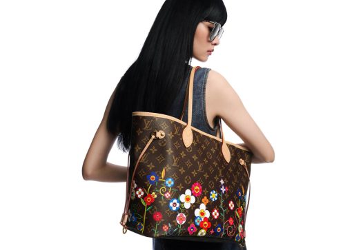 Louis Vuitton x Takashi Murakami Neverfull MM Superflat Monogram