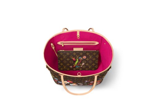 Louis Vuitton x Takashi Murakami Neverfull MM Superflat Monogram