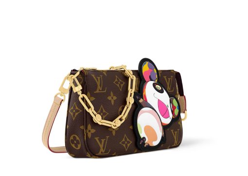 Louis Vuitton x Takashi Murakami Panda Pochette Accessories Monogram