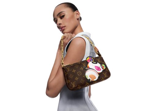 Louis Vuitton x Takashi Murakami Panda Pochette Accessories Monogram